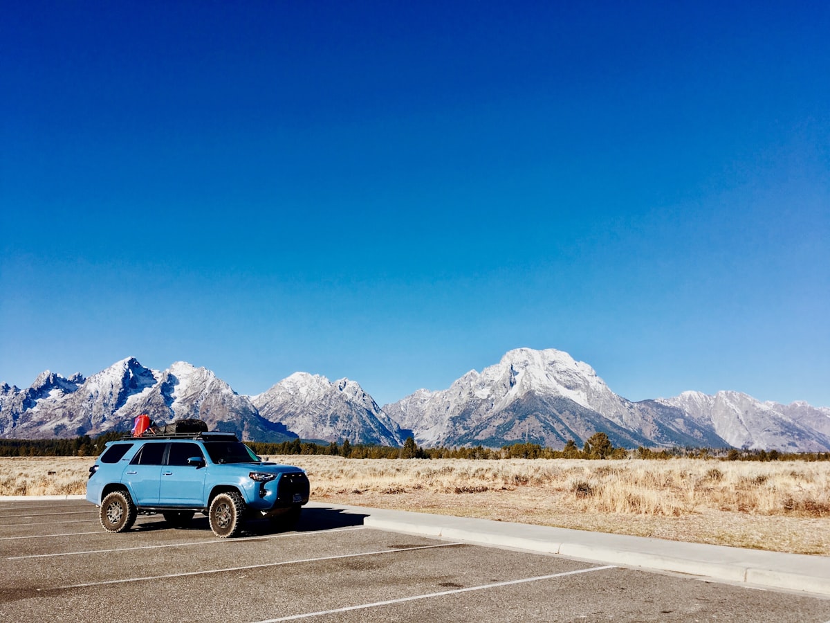 2026 Toyota 4Runner TRD Pro in Cavalry Blue on a rocky off-road trail